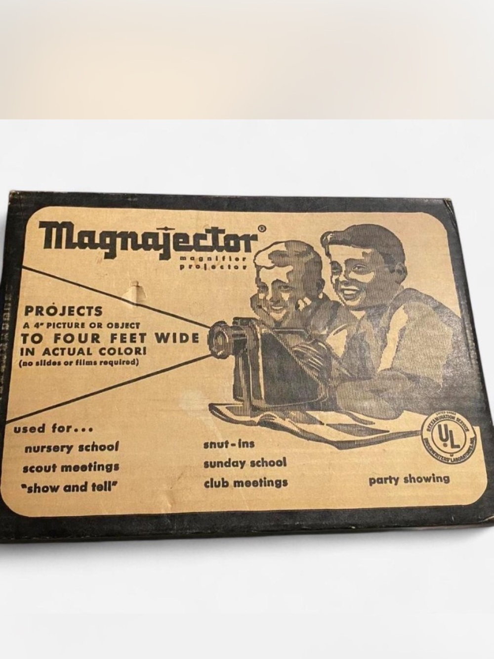 “The Magnajector” vintage, mid-century opaque projector made by Rainbow Crafts
